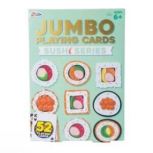 NWT jumbo Sushi Series Playing Cards